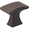 Jeffrey Alexander 1-1/4" Overall Length Brushed Oil Rubbed Bronze Flared Philip Cabinet Knob 767DBAC - alternate 1